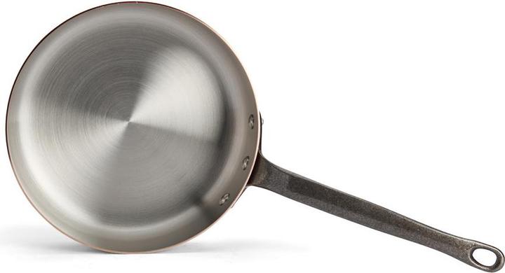 Actual product image de Buyer Inocuivre sauté pan with cast iron handle (24 cm, Saucepan, Stainless steel, Copper)
