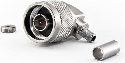 Produktbild Varia N-Stecker gewinkelt 90° für HDF200 Kabel, Crimp Version