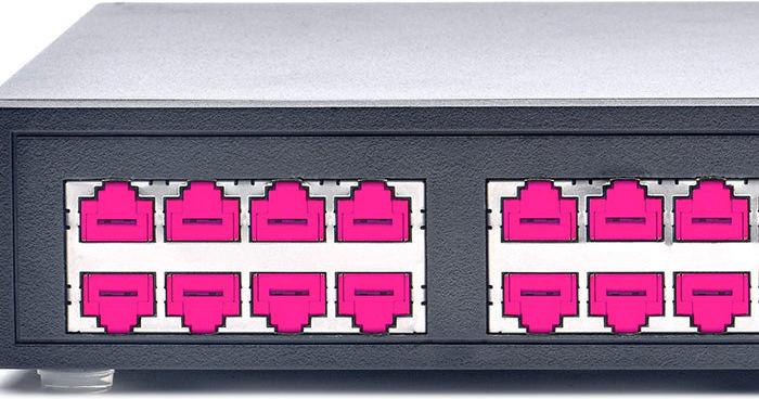 Actual product image Smart Keeper 12 x RJ45 port locks without BASIC type key