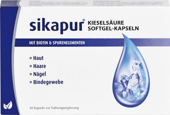 Nährwerte und Zutaten Sikapur Kieselsäure Softgel-Kapseln, 30 St. Kapseln (30 Stück, Kapseln)