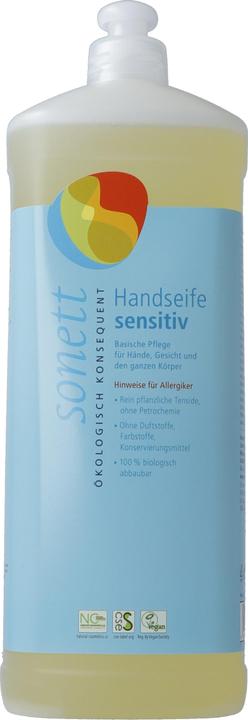Sonett Savon pour les mains sensible Bouteille de recharge (Savon liquide, 1000 ml)
