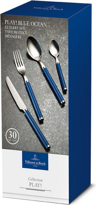 Actual product image Villeroy & Boch 30-piece Play! blue ocean cutlery set (30 Piece, Cutlery set)