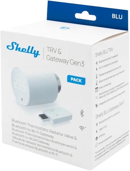 Produktbild Shelly BLU TRV x2 + BLU Gateway Gen3