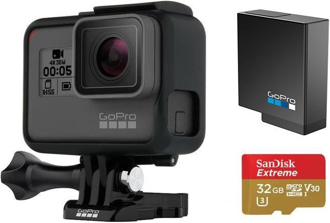 GoPro Hero 5 Black inkl. SD-Karte + Ersatzakku