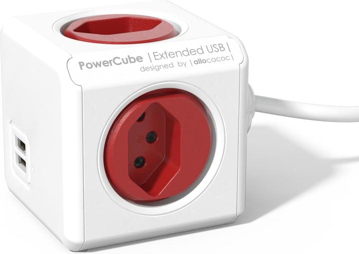 Allocacoc PowerCube Extended USB S+ (4 x, Typ 13, USB-A, 1.50 m)