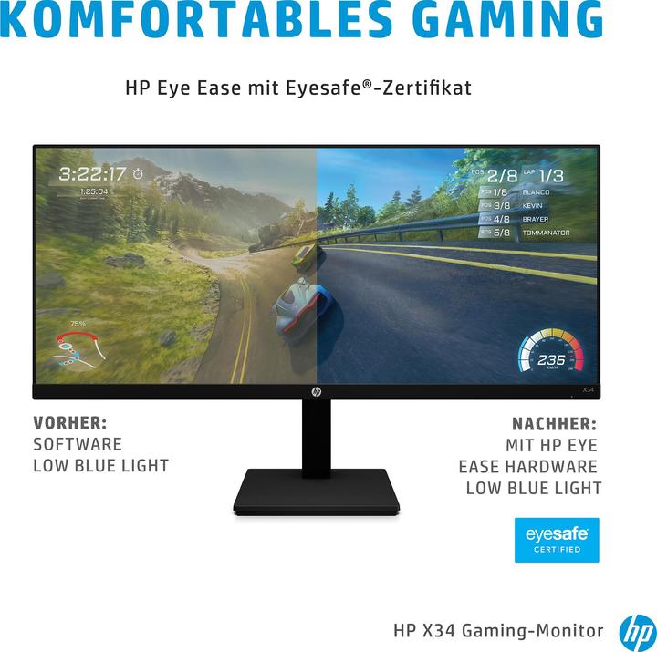 Actual product image HP X34 (3440 x 1440 pixels, 34")