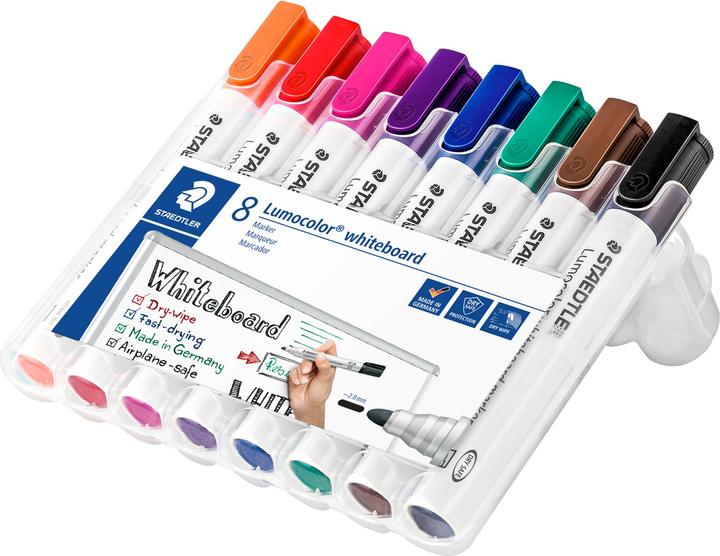 Produktbild Staedtler Lumocolor 351 (Orange, Violett, Blau, Grün, Braun, Rot, Schwarz, Pink, 2 mm, 8 x)