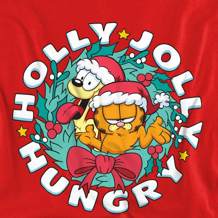 Immagine prodotto Garfield Holly Jolly Hungry Felpa Natale Odie Adulto Unisex (XL)