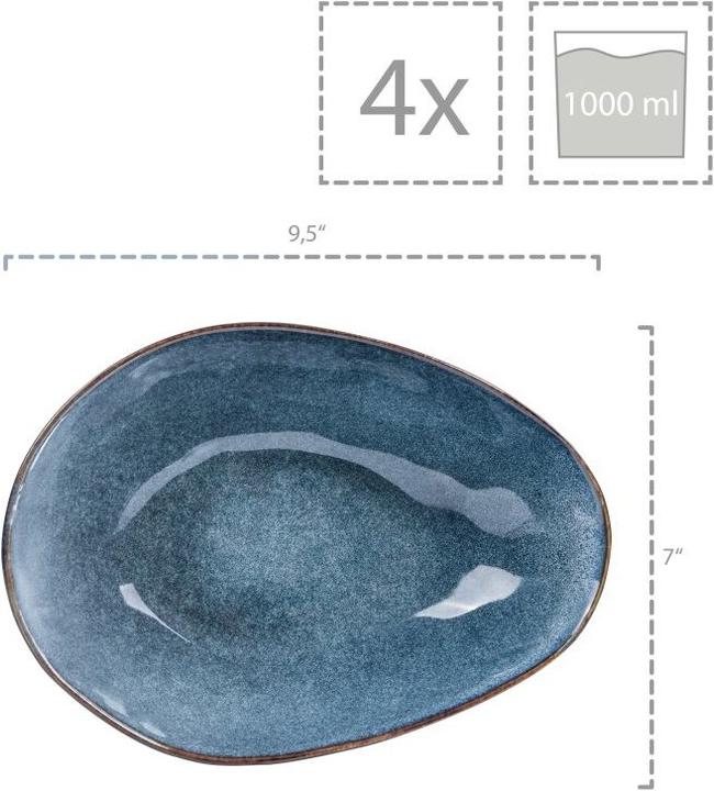 Immagine prodotto Sänger Geschirr Ciotole per la pasta Darwin (1 l, 4 x)