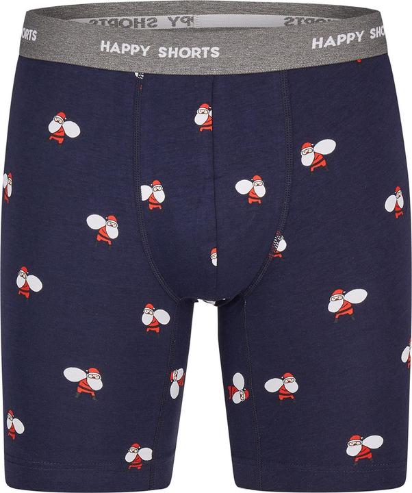 Actual product image Happy shorts Long Boxer XMAS Boxer Briefs (XL, pack of 2)