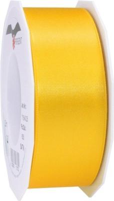 Produktbild Pattberg Geschenkband Satin 25mmx5m gelb, Satinband aufgewickelt (Geschenkband)