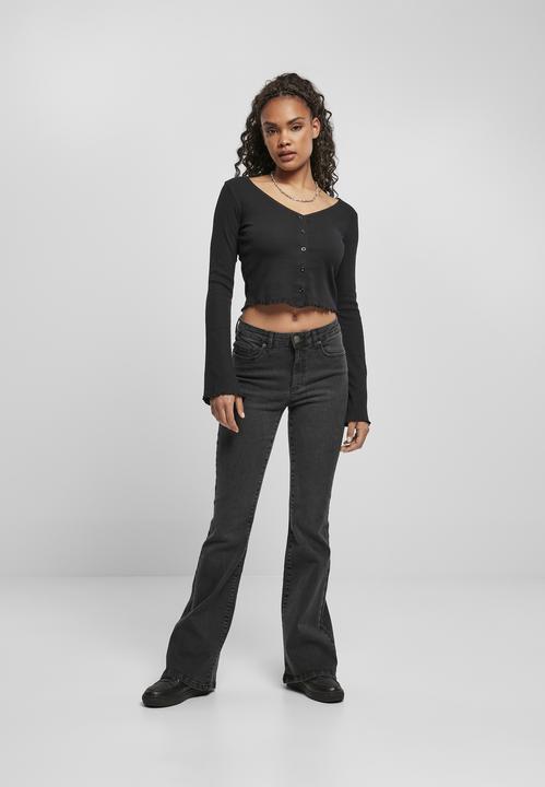 Image du produit Urban Classics Ladies Cropped Rib Cardigan - 14113 (S)
