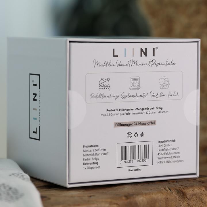 Actual product image Liini Powdered milk portioner for on the go baby