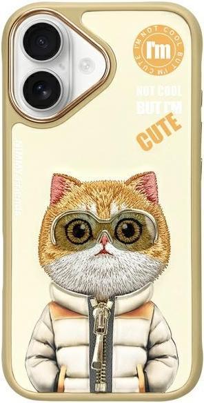 ASUS Nimmy hoesje iPhone 16 6.1" kaki Cool&Cute 2.0 Cat (Apple iPhone 16)