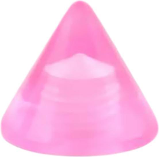 Star Piercing Micro Cone pink transparent (Acryl, ohne Messing)