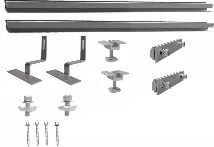 Actual product image Autosolar Fastening set for roof tiles Solar panels (Solar system mounting material)