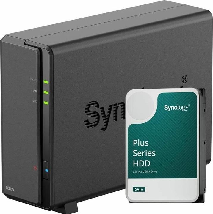 Synology DS124 (1 x 4 TB, Synology HAT 33xx)