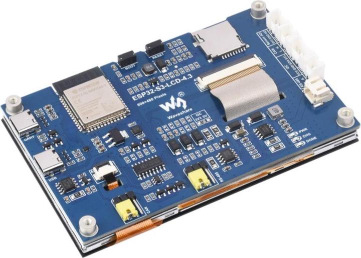 Image du produit WaveShare ESP32-S3 Carte de développement d'écran tactile capacitif 4.3 pouces 800x480