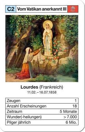 Actual product image Weltquartett 1015 - Apparition of the Virgin Mary Quartet - Holy Virgins on 32 playing cards (DE edition) (German)