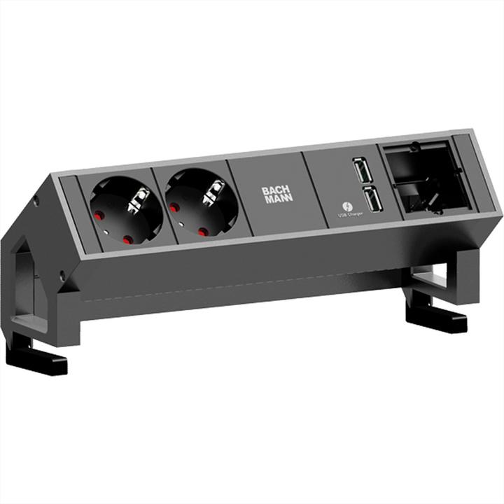 Immagine prodotto Bachmann DESK2 - 2xSchuko, 1xUSB & (2 x, CEE 7/3, CEE 7/16, 0.20 m)