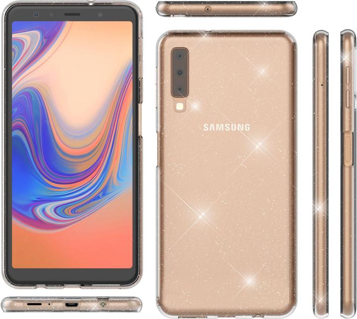 Actual product image Nalia Glitter mobile phone case (Samsung Galaxy A7 (2018))