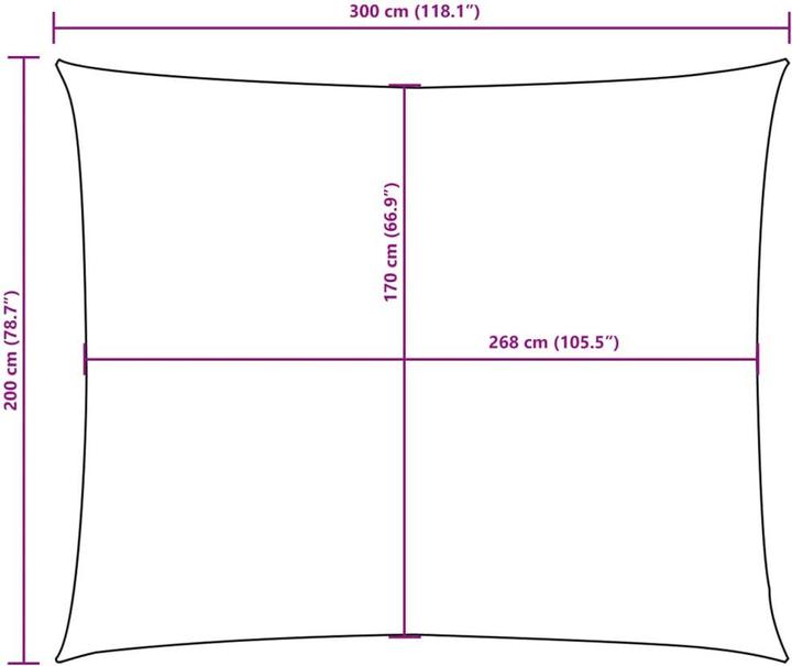 Image du produit VidaXL Voile d'ombrage (200 x 300 cm)