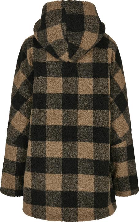 Image du produit Urban Classics Ladies Hooded Oversized Check Sherpa Jacket (5XL)