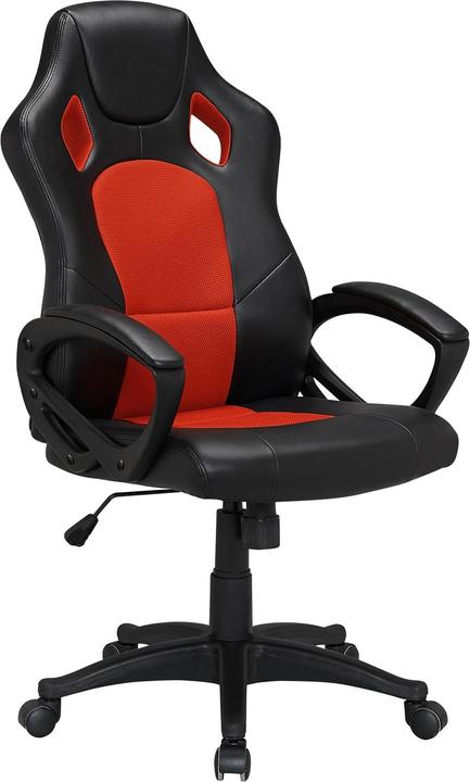 Produktbild HTI-Living Drehstuhl Schwarz-Rot Daytona