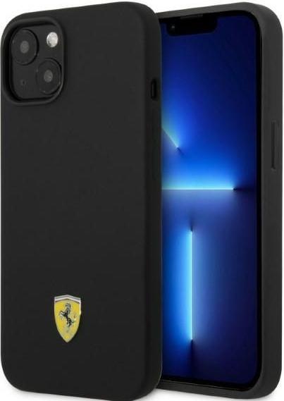 Actual product image Ferrari FEHMSIP14MBK iPhone 14 Plus 6.7" czarny/black hardcase Silicone Metal Logo Magsafe (Apple iPhone 14 Plus)
