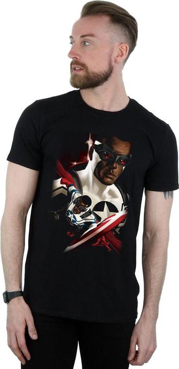 Image du produit - T-shirt CAPTAIN AMERICA SAM WILSON PORTRAIT - Homme (S)