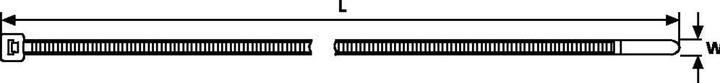 Image du produit HellermannTyton Hellermann Tyton 111-01919 Polyamide Transparent 100pcs(e) Colliers de Câblage (Serre-câbles en plastique, 100 mm, 100 pcs)