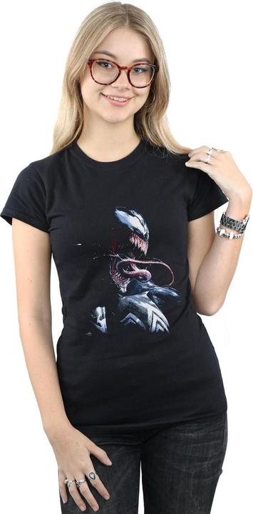 Actual product image Womens/Ladies Venom Painting Cotton T-Shirt (XL)