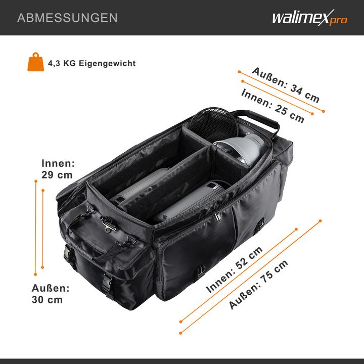Image du produit Walimex Photo et sac de studio XXL (Sac à bandoulière pour appareil photo, 13 l)