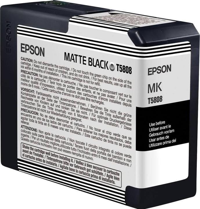 Actual product image Epson T5808 (MBK)