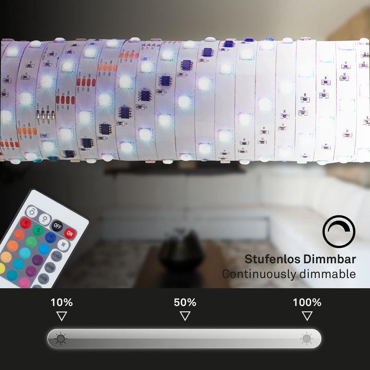 Actual product image Briloner LED tape (RGB, 300 cm, Indoor)