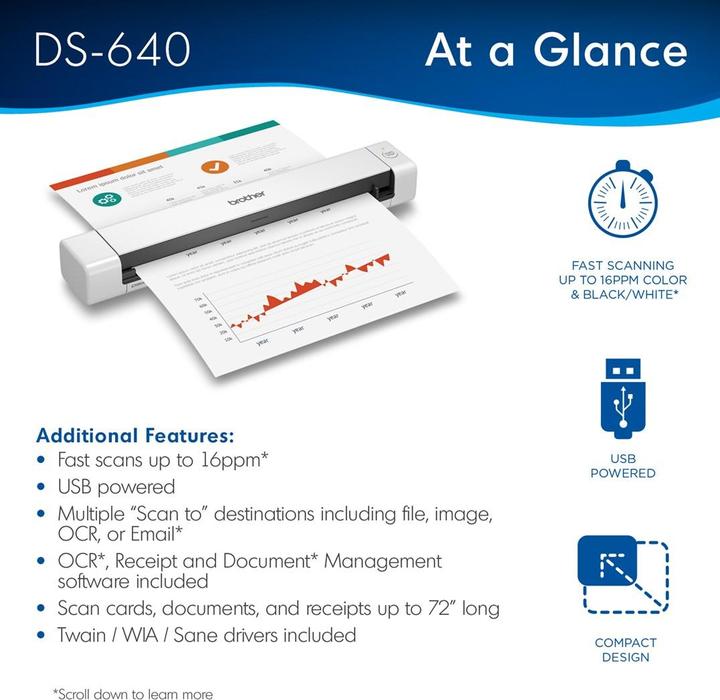 Produktbild Brother DS-640 (USB)