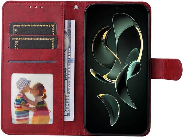 Produktbild Cover-Discount Xiaomi 13T / 13T Pro - Premium Handyhülle Etui rot (Xiaomi 13T, Xiaomi 13T Pro)