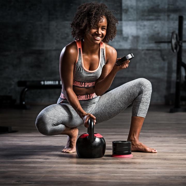 Produktbild Gorilla Sports Kettlebell verstellbar (4 x 2 kg)