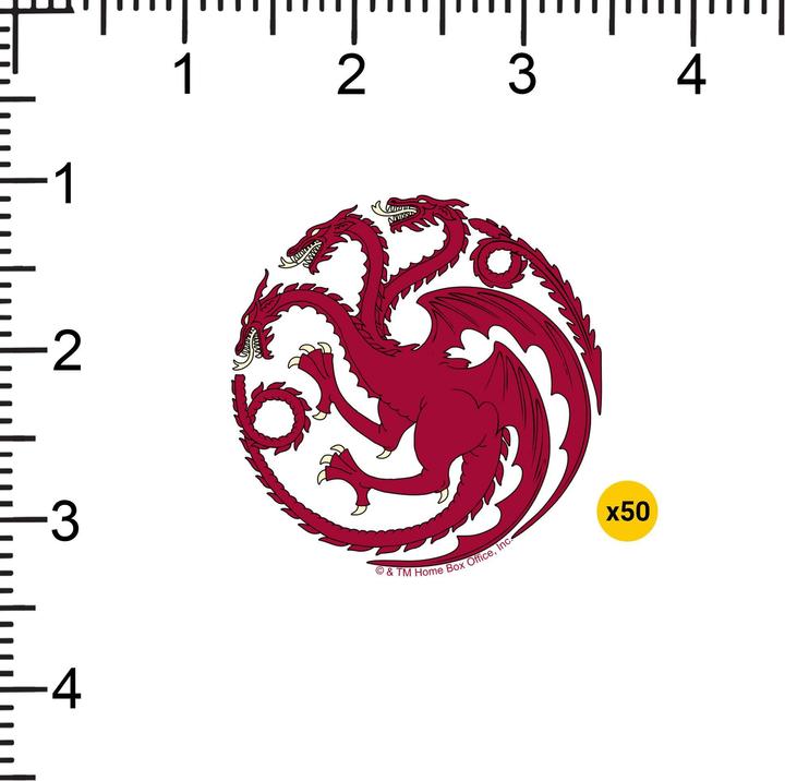 Produktbild Game of Thrones Targaryen Aufkleber Deluxe 50erPack Vinyl