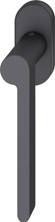 FSB Fenstergriff 34 1021 ovale Rosette Griff rechts Aluminium schwarz matt