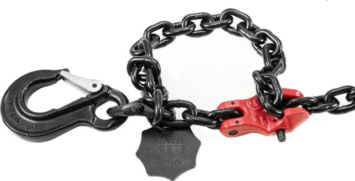 Safetex Anschlagkette EN818-4 mit Verkürzungsklaue-Sicherung 1m WLL2000kg
