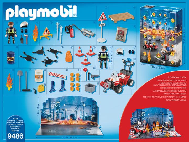 Produktbild Playmobil Feuerwehreinsatz auf der Baustelle (9486)