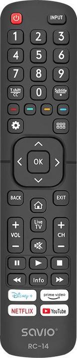 Produktbild Savio RC-14 Universal-Fernbedienung/Ersatz für HISENSE SMART TV (Universal Fernbedienung, Infrarot)