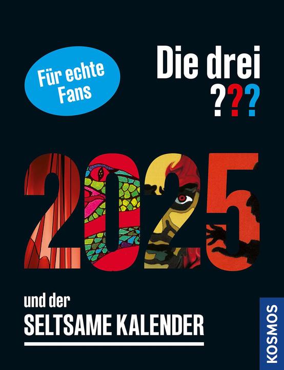Kosmos Die drei??? und der seltsame Kalender 2025 (11 x 15 cm, Deutsch)