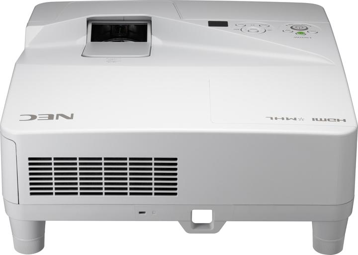 Actual product image NEC UM301W Ultra-short throw Projector LCD incl.wall mount WXGA 3000ANSILumen (WXGA, 3000 lm, 0.36:1)