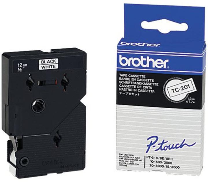 Actual product image Brother Tc-201 (1.20 cm, Black)