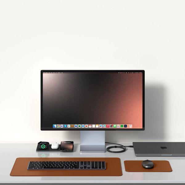 Actual product image Satechi Vegan-Leather Premium Mouse Pad Brown