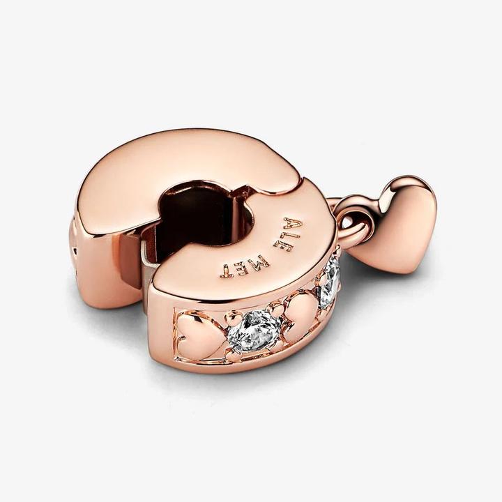 Actual product image Pandora Infinity hearts (Silicone, Metal alloy)