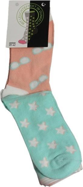 Actual product image Champ Kids & Ladies Socks 2 Pack, Glowing (pack of 2, 31 - 34)