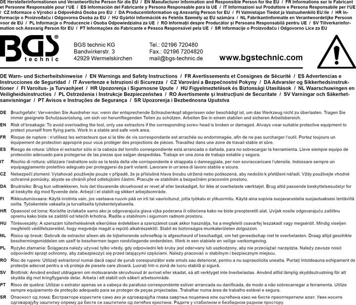 Produktbild BGS Schraubenausdreher-Satz für defekten Innensechskant 1,5 - 6 mm 7-tlg.
